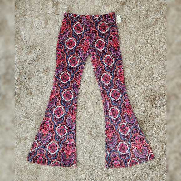Free People Flare Street Adelia Flare Pants Pink Women's Size Large‎ - Picture 3 of 12